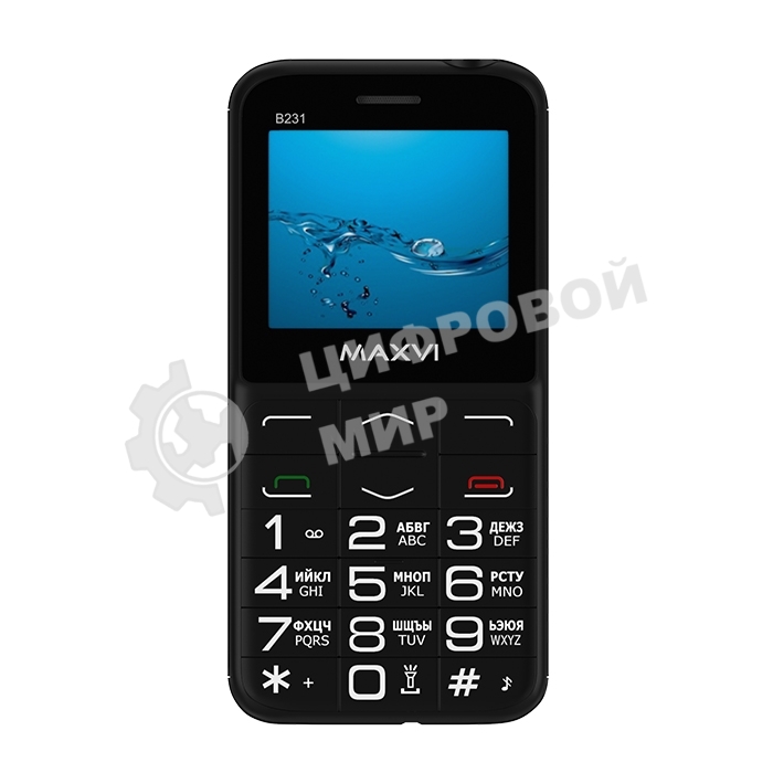 Мобильный телефон Maxvi B231 черный