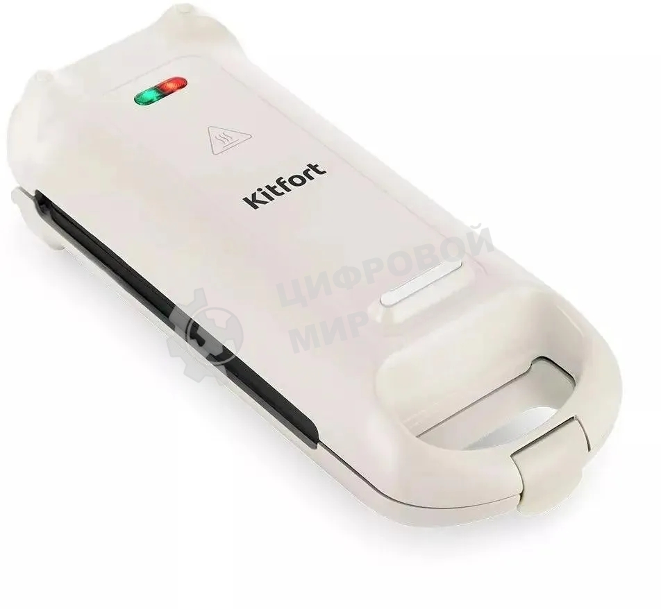 Вафельница Kitfort КТ-1690 700Вт черный/белый