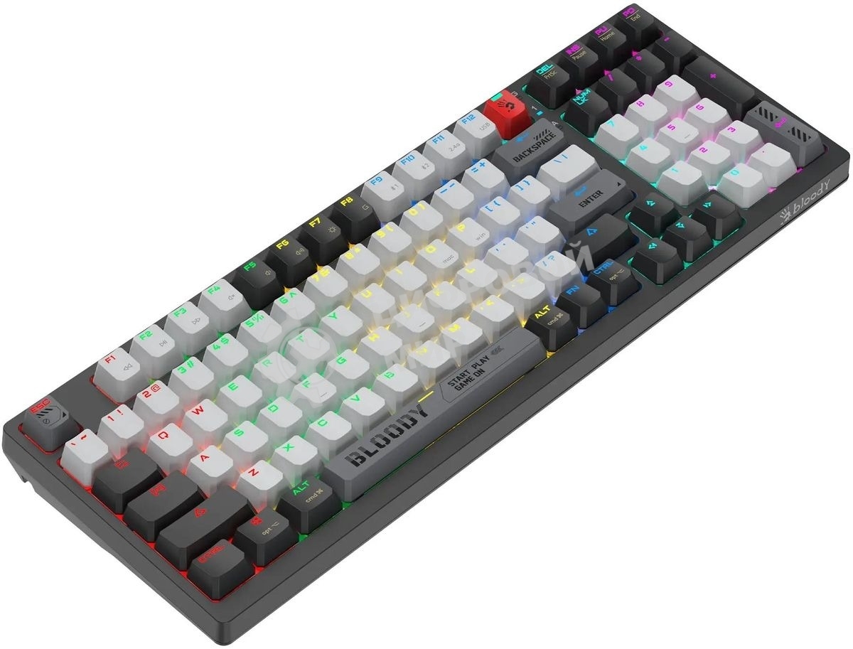 Клавиатура беспроводная механическая A4Tech Bloody WS98 USB черный/серый (WS98)