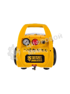 Компрессор поршневой Denzel РС 1/6-180 безмасляный, 1100 Вт, 180л/мин, 8 бар