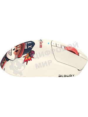 Мышь беспроводная/проводная A4Tech Bloody R72 Ultra Duo Proxy Boom бежевый, 20000 dpi, USB Type-A/Type-C, радиоканал, кнопки-7