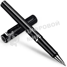 Ручка роллер Deli S87BLACK черный, d=0.5мм, черные чернила