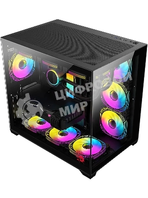 Компьютерный корпус Bloody CC-122 черный без БП ATX 10x120мм 1xUSB2.0 1xUSB3.0 audio