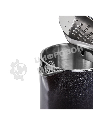 Чайник электрический Midea MK-9093 1.5 л, 2200 Вт, черный корпус: нерж.сталь