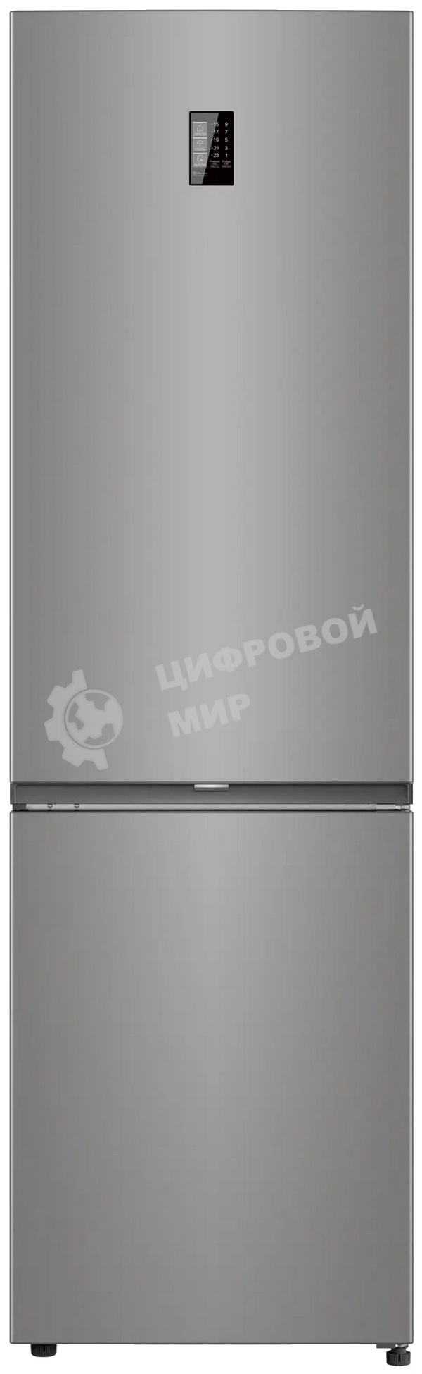 Холодильник Candy CFN6200SD серебристый двухкамерный 243/91л морозилка снизу, No Frost