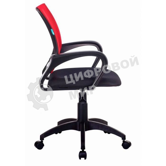 Кресло компьютерное Бюрократ CH-695NLT красный TW-35N сиденье черный TW-11, сетка/ткань, крестовина пластик