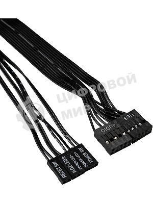 Компьютерный корпус Miditower ExeGate XP-332-UNS350 (ATX, БП UNS350 с вент. 12см, 2хUSB, аудио, черный)