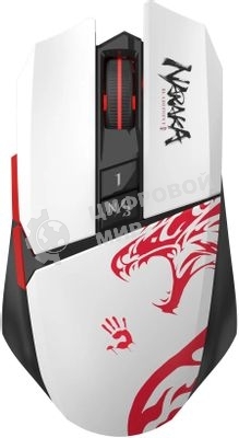 Мышь беспроводная A4Tech Bloody R36 Ultra черный/белый/красный, 12000dpi, USB, радиоканал, кнопки - 7