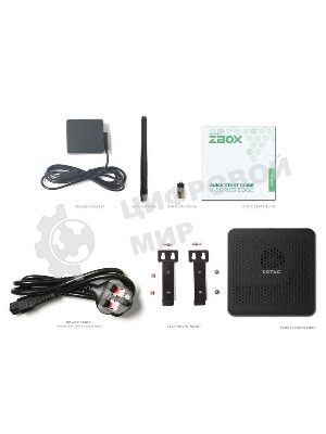 Мини ПК ZOTAC ZBOX MI668, Barebone, Intel i7-1360P, 2x DDR5-5200/4800 SO-DIMM, M.2 SSD SLOT, 2x GLAN, WIFI, BT, USBDRV, DP/HDMI, EU+UK PLUG