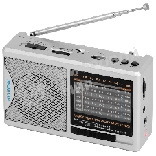 Радиоприемник портативный Hyundai H-PSR160 серебристый USB microSD