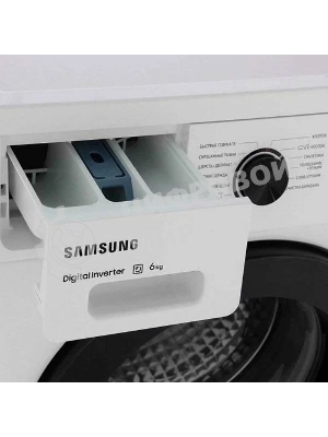 Стиральная машина Samsung WW60AG4S00CE/LD белая, загрузка фронтальная 6 кг, 1000 об/мин., класс: A