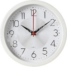 Часы настенные аналоговые Бюрократ WallC-R69P D22см белый