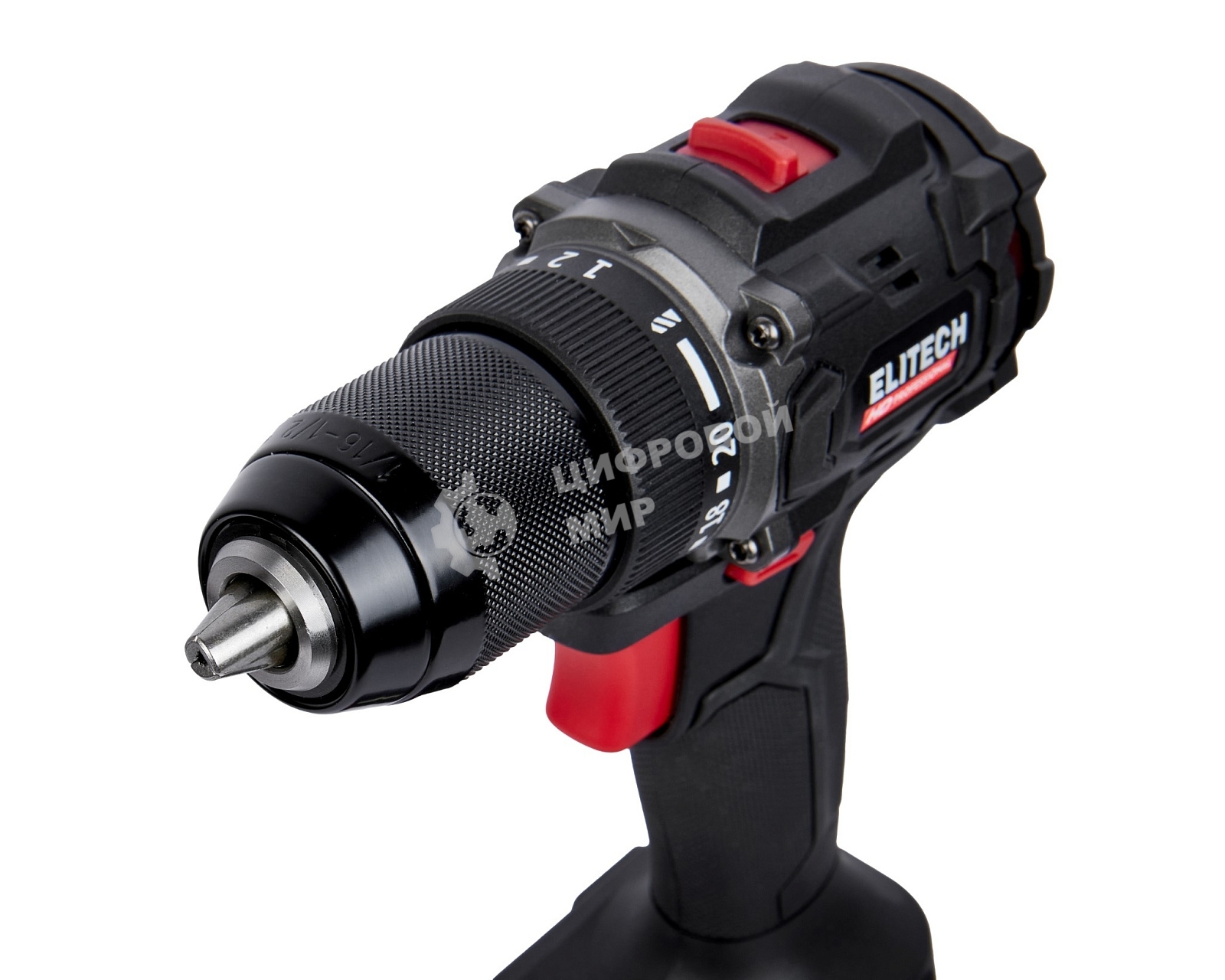 Дрель-шуруповерт аккумуляторная Elitech CD 20SL2 (E2201.040.02) 80Вт аккум. патрон:быстрозажимной (кейс в комплекте) (205718)