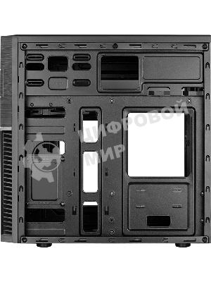 Компьютерный корпус Aerocool/Formula Cs-105, mATX, без БП, 187x361x355мм (ШxГxВ), USB 3.0 x1, USB 2.0 x1, металл 0,5мм, 120-мм вентилятор в комплекте, черный