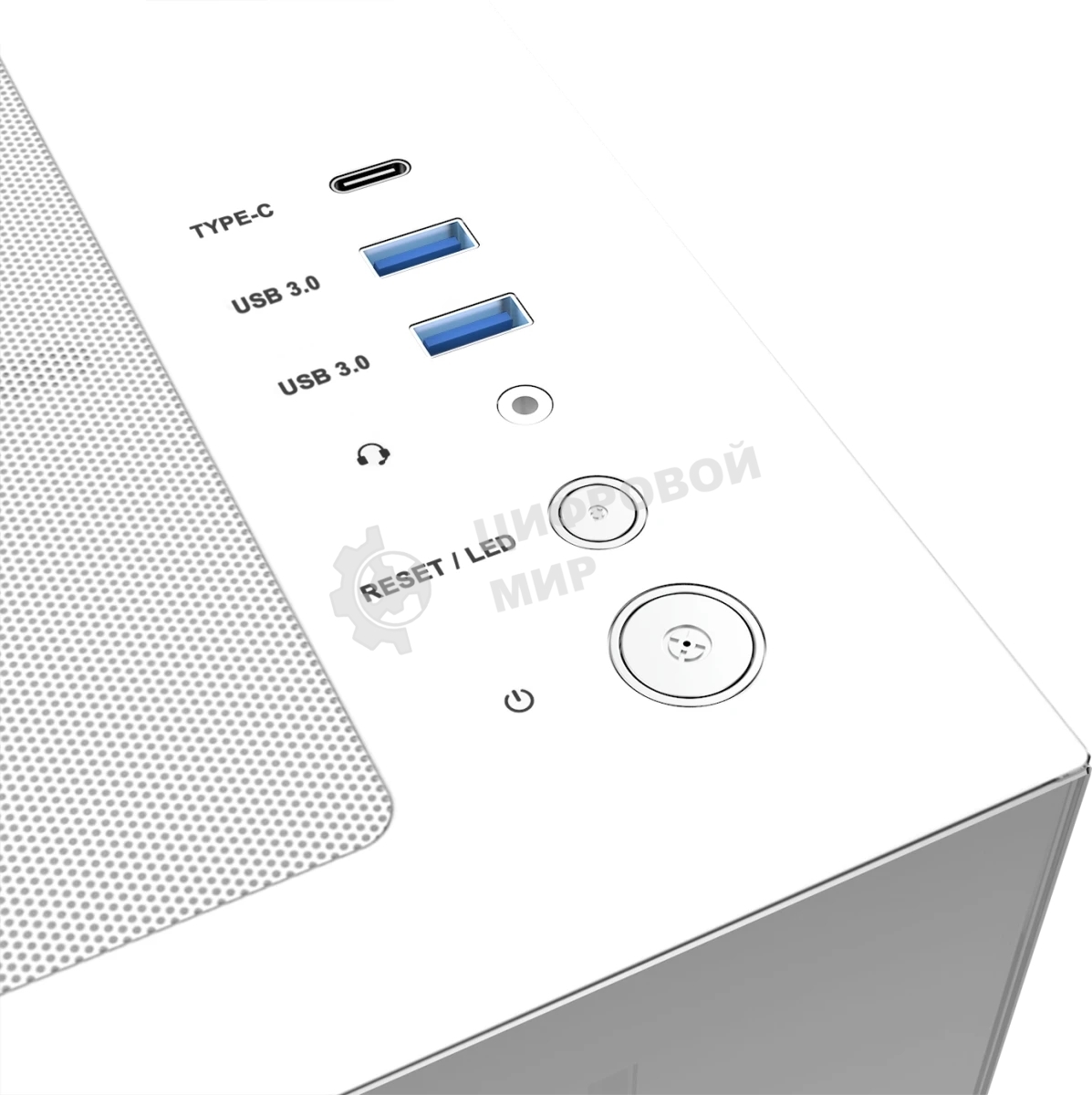 Корпус без блока питания Raijintek ATREUS BT7, Midi-Tower, TG, 7x120мм ARGB, 2xUSB-A 3.0 + 1xUSB Type-C , E-ATX, ATX, mATX, mITX White