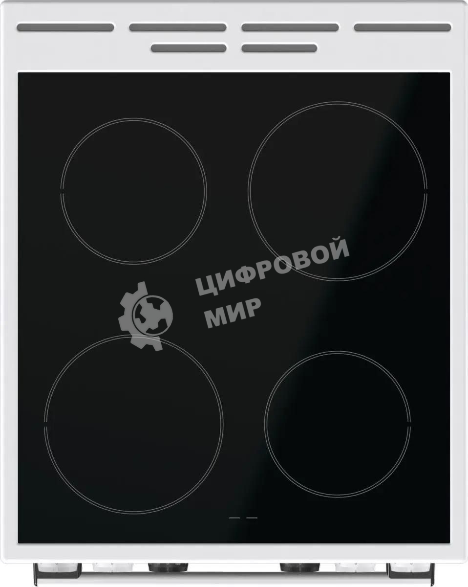 Плита электрическая Gorenje GEC5C61WG белый, конфорок 4 электрических, духовка 70 л, 50 см x 85 см x 59.4 см (без крышки)