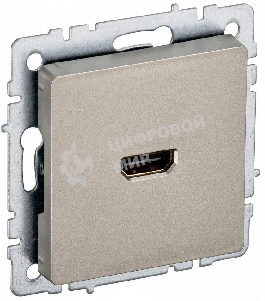 Розетка HDMI IEK BRITE РHDMI-0-БрШ шампань