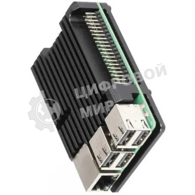 Корпус ACD черный Metal Aluminum Case for Raspberry Pi 3B/3B+