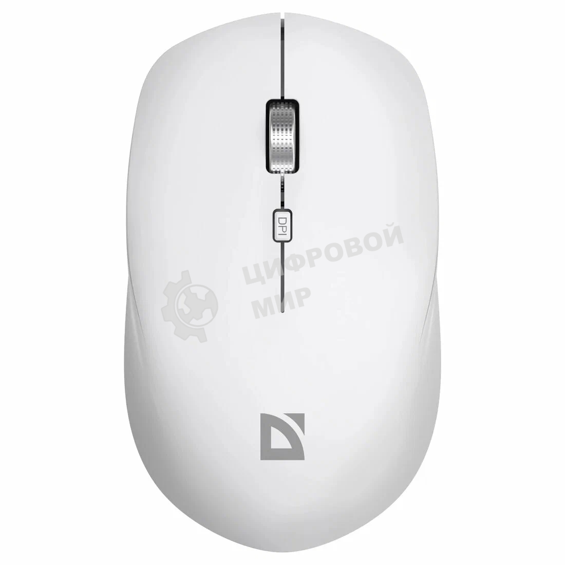 Мышь беспроводная Defender Velvet MB-406 белый, 1600 dpi, радиоканал, Bluetooth, USB, кнопки - 4