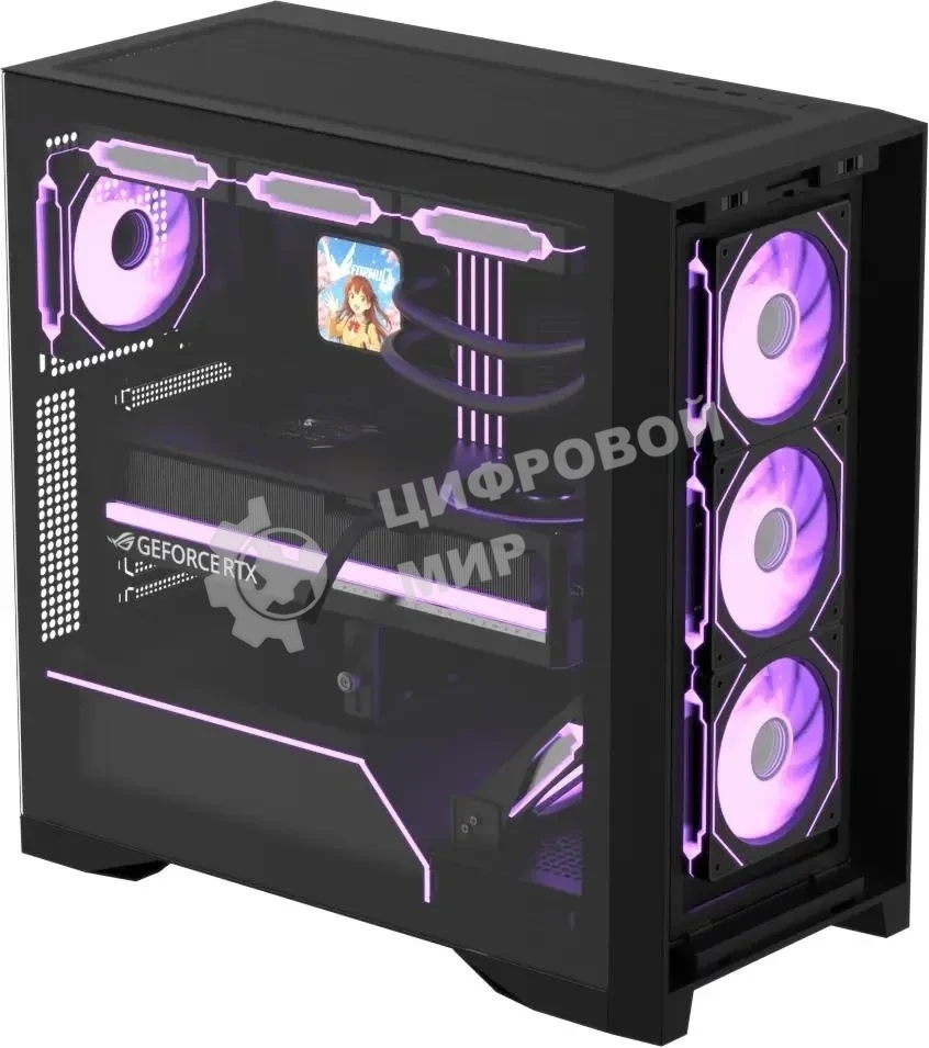 Компьютерный корпус AeroCool/Formula Air Power G8 черный без БП ATX 2xUSB 3.0 1xUSB3.1 audio bott PSU