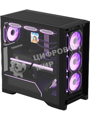 Компьютерный корпус AeroCool/Formula Air Power G8 черный без БП ATX 2xUSB 3.0 1xUSB3.1 audio bott PSU