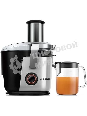 Соковыжималка Bosch MES4000 серебристый, центробежная, 1000 Вт, 1500 мл, механическое