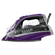 Утюг JVC JRI02 фиолетовый/черный, 2400 Вт, 20 г/мин, 120 г/мин, 400 мл