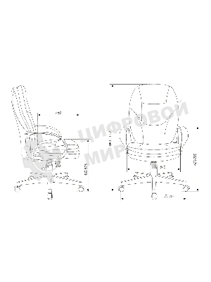 Кресло Бюрократ CH-868LT Bahama серый