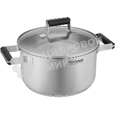Кастрюля Rondell Bayoneta RDS-1808 5.1 л. d=24 см (с крышкой) стальной
