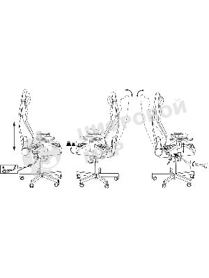 Кресло Knight Outrider серый, ткань, 120 кг, механизм качания