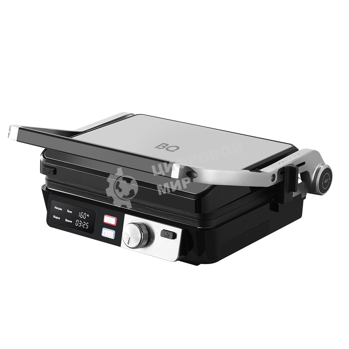 Гриль электрический BQ GR3009 черный/стальной