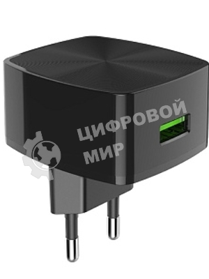 Сетевое зарядное устройство HOCO (6931474706638) HOCO C70A Cutting-edge single port QC3.0 черный