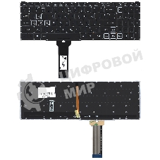 Клавиатура для ноутбука Acer Nitro 5 AN515-54 черная с RGb подсветкой