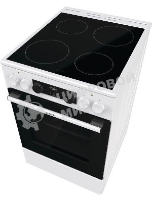 Плита электрическая Gorenje GEC5C61WG белый, конфорок 4 электрических, духовка 70 л, 50 см x 85 см x 59.4 см (без крышки)