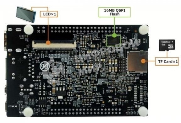 Одноплатный компьютер Myir MYS-4378-100-C-S TI AM437x, 512MB DDR3 SDRAM, 4Gb eMMC Flash