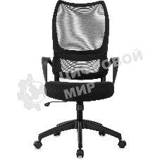 Кресло руководителя Бюрократ Sigma 2 черный сетка/ткань крестов. пластик