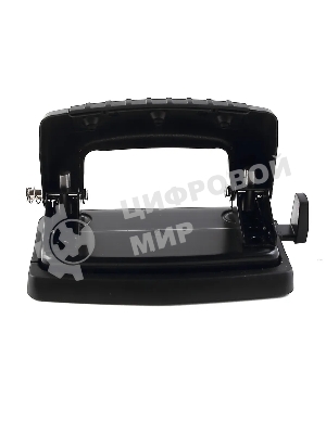 Дырокол Kw-Trio Classic Mini 09065BLACK, до 10 листов, металл черный, отверстий: 2, с линейкой