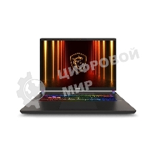 Ноутбук MSI Vector A16 HX A8WHG-033XRU серый AMD Ryzen 9 8940HX/16Gb/SSD 1Tb/RTX 5070Ti 12Gb/16