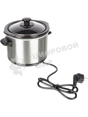 Медленноварка Kitfort КТ-205 1.5л 120Вт серебристый/черный