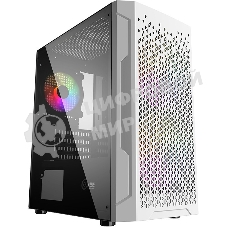 Корпус PowerCase Mistral Micro Z3W Mesh LED, Micro-Tower, белый
