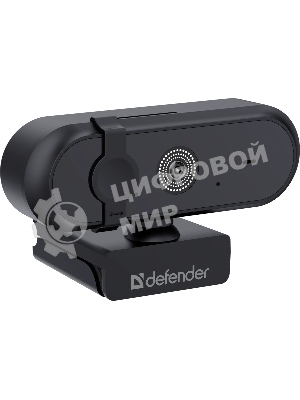 Веб-камера Defender G-lens 2788 UHD 3840x2160, 30 кадр/с, USB, шторка приватности, крепление на мониторе