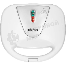 Вафельница Kitfort КТ-4686 750Вт белый/серебристый
