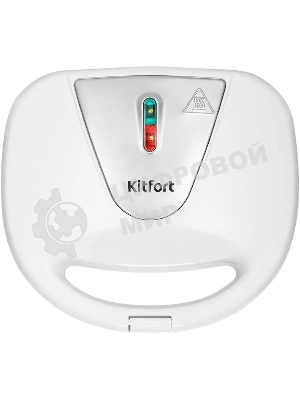 Вафельница Kitfort КТ-4686 750Вт белый/серебристый