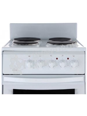 Плита электрическая Flama AE 1402 W белый, конфорок 4 шт, духовка 50 л, 50 см x 85 см x 60 см