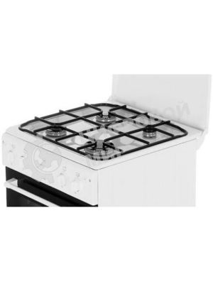 Плита газовая Cezaris ПГ 2150-06 белый, конфорок 4 газовых, духовка 43 л, 51 см x 85 см x 55 см