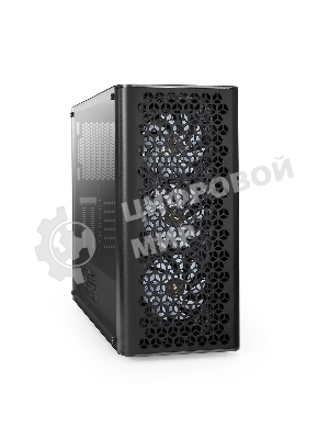 Компьютерный корпус Miditower ExeGate EVO-9202-NPX600 (ATX, БП 600NPX с вент. 12 см, с окном, 1*USB+1*USB 3.0, аудио, 3 вент. 12см с RGb подсветкой)