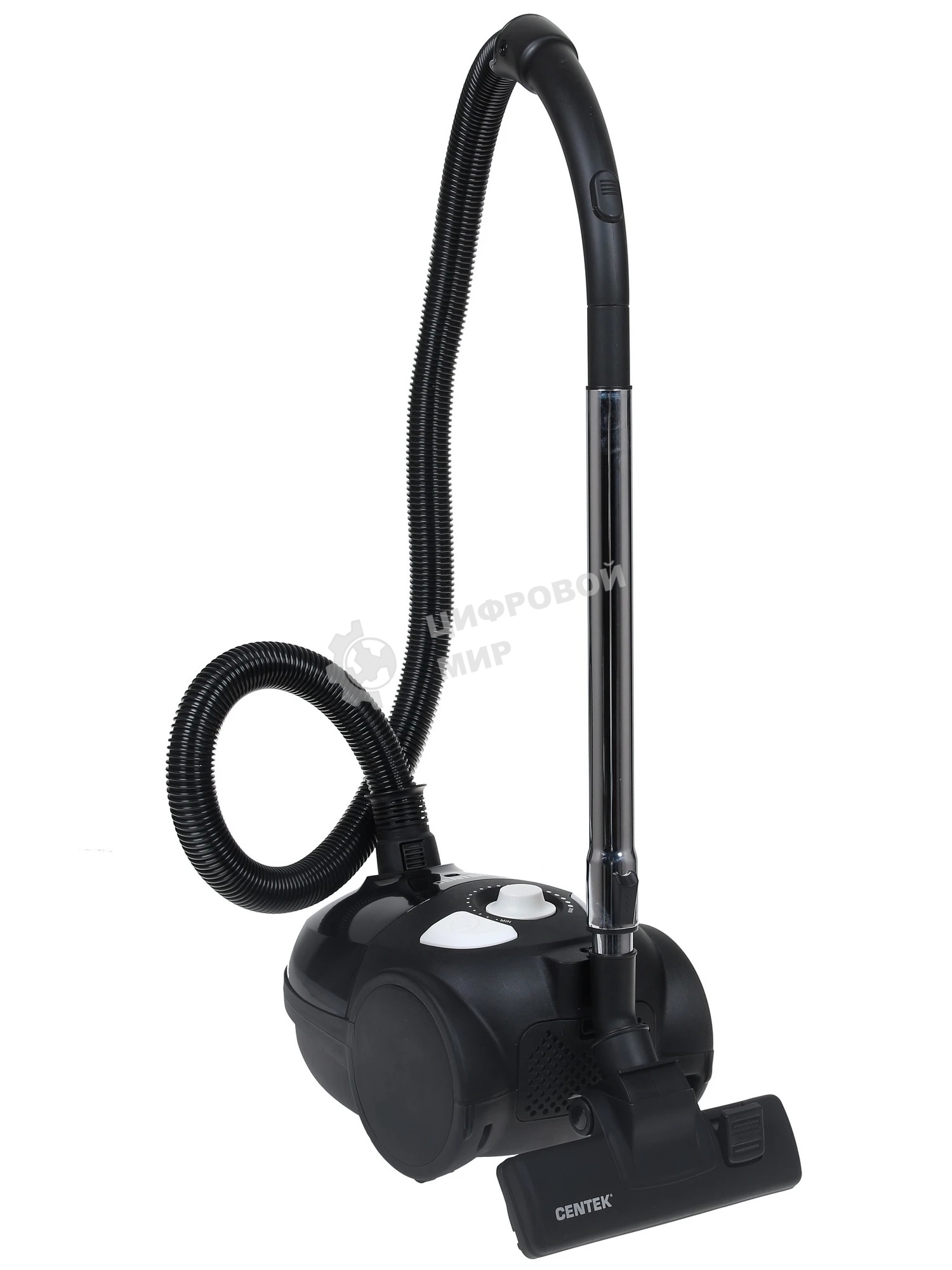 Пылесос Centek CT-2514 черный, 380/2100 Вт, уборка сухая, пылесборник мешок 2.5 л