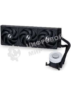 Система жидкостного охлаждения Lian Li GA II Lite 360 Performance Black, 360 мм, 3x120 мм, 200-2500 об/мин, 29.8 дБ, 4-pin PWM, без подсветки, черный