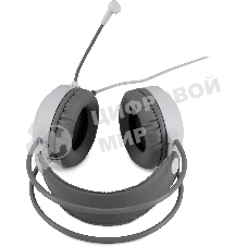 Гарнитура проводная с микрофоном Оклик HS-L300G White белый 2.2м мониторные USB оголовье (1796952)