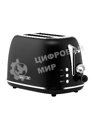 Тостер Galaxy Line GL 2920, магия черного, металл, 900 Вт, 6 степеней поджарки